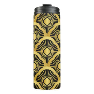 Art Deco Ornament: Seamless Vintage Pattern Thermal Tumbler