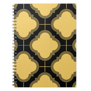 Art deco: ornamental seamless elegance. notebook