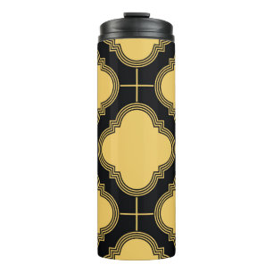 Art deco: ornamental seamless elegance. thermal tumbler