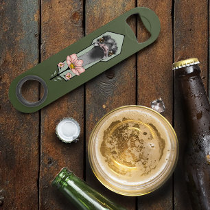 Art Deco Ostrich Flowers Green