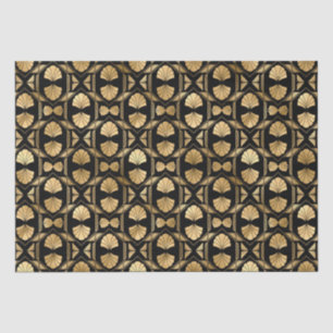 Art Deco Oval Fan Geometric Pattern Design Tissue Paper