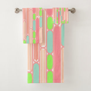 Art Deco Ovals Bath Towel Set