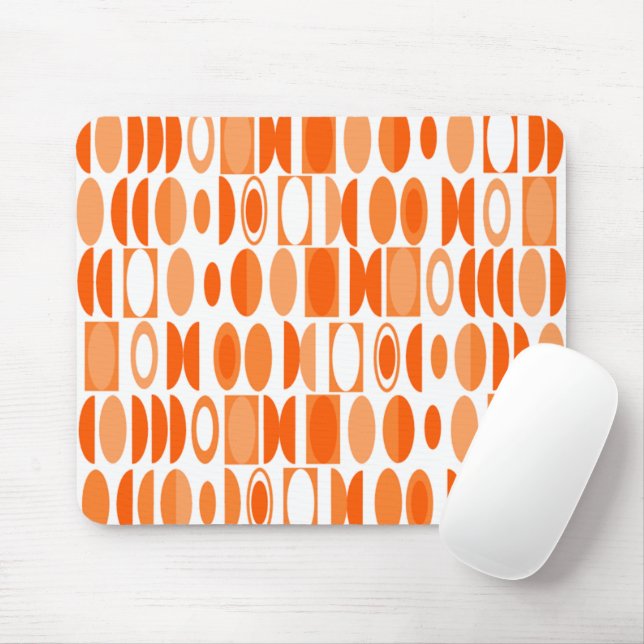 Art Deco Ovals  Mouse Mat (With Mouse)