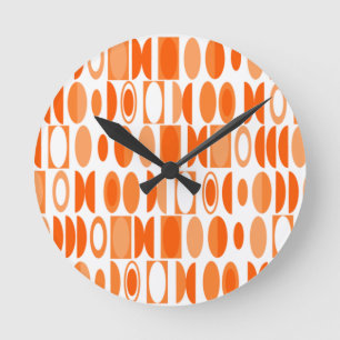 Art Deco Ovals  Round Clock