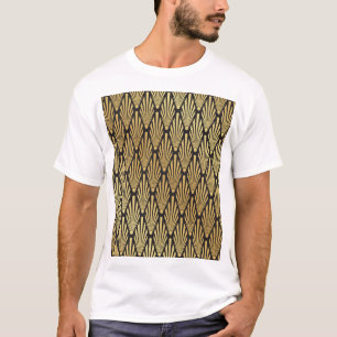 Art Deco Palms: Black Gold. T-Shirt