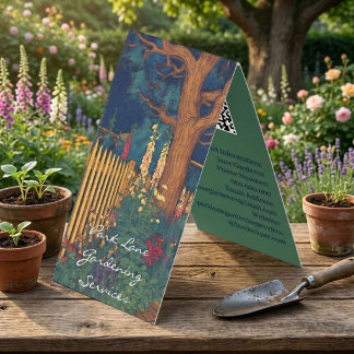 Art Deco Park Lane Gardening Business Card