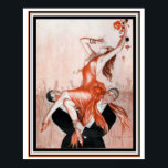 Art Deco "Party Girl"  Poster 16 x 20<br><div class="desc">French,  Art Deco Poster "Party Girl" 16 x 20</div>