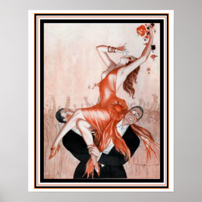 Art Deco "Party Girl"  Poster 16 x 20 (Front)