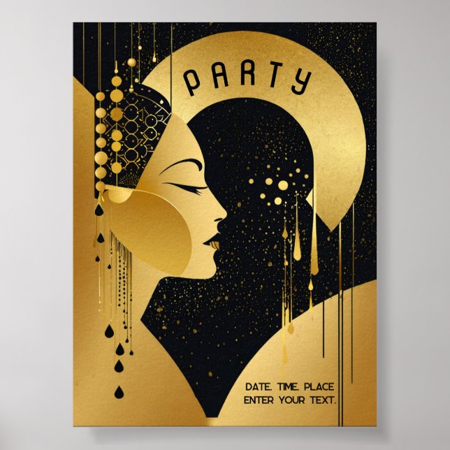 Art Deco Party Poster (Front)