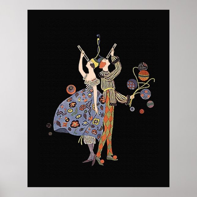 Art Deco Party WW1 Fundraising Party Poster (Front)