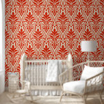 Art Deco Pattern 01 - Dali's Red on Off-White Wallpaper<br><div class="desc">Art Deco Pattern 01 - Dali's Red on Off-White</div>