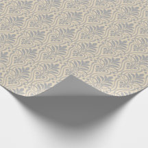 Art Deco Pattern 01 - Spanish Grey on Off-White