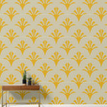 Art Deco Pattern 02 - Deco Gold 2 on Off-White Wallpaper<br><div class="desc">Art Deco Pattern 02 - Deco Gold 2 on Off-White</div>