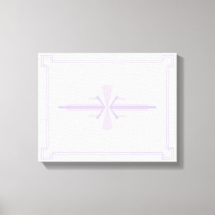 Art Deco Pattern in Lilac Canvas Print