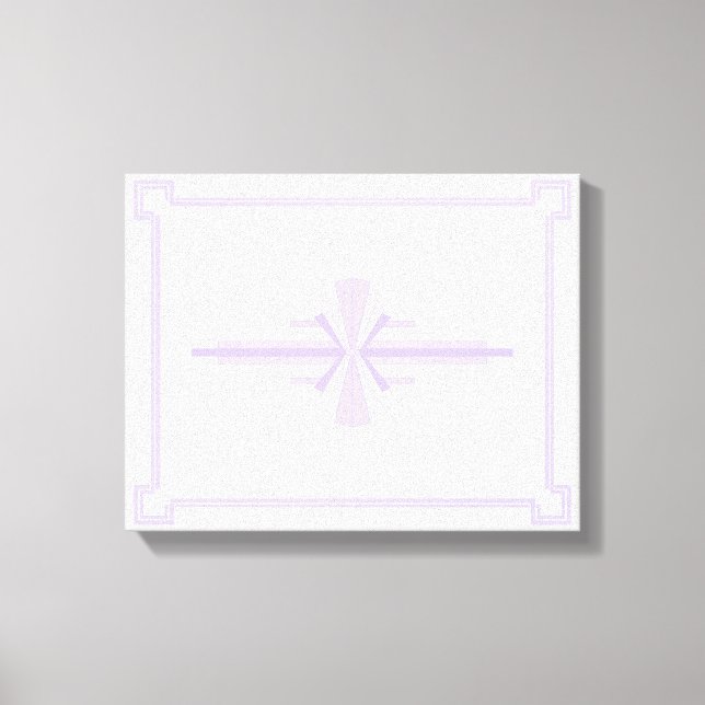 Art Deco Pattern in Lilac Canvas Print (Front)
