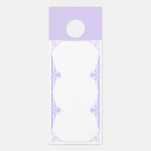Art Deco Pattern in Lilac Door Hanger