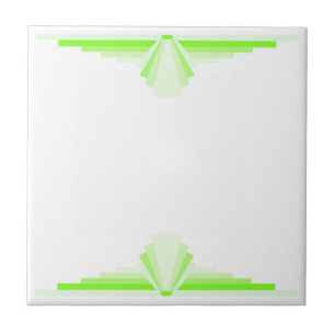 Art Deco Pattern in Lime Tile