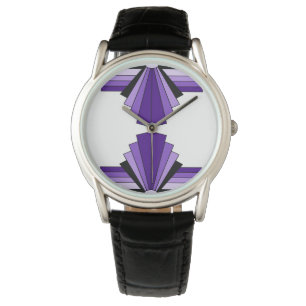 Art Deco Pattern in Purples Watch