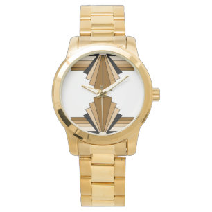 Art Deco Pattern in Tans Watch