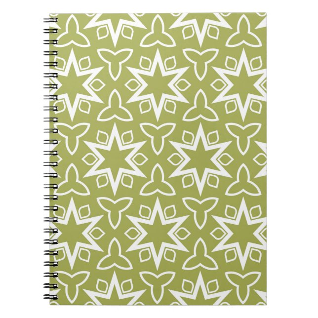 Art-deco pattern. Seamless. Arabesque. Vintage ill Notebook (Front)