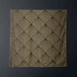 Art Deco Pattern. Seamless black and gold backgrou Tapestry<br><div class="desc">Art Deco Pattern. Seamless black and gold background. Scales or shells crisscross ornament. Minimalistic geometric design. Vintage lines. 1920-30s motifs. Luxury vintage illustration</div>