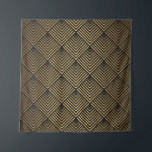 Art Deco Pattern. Seamless black and gold backgrou Tapestry<br><div class="desc">Art Deco Pattern. Seamless black and gold background. Scales or shells crisscross ornament. Minimalistic geometric design. Vintage lines. 1920-30s motifs. Luxury vintage illustration</div>