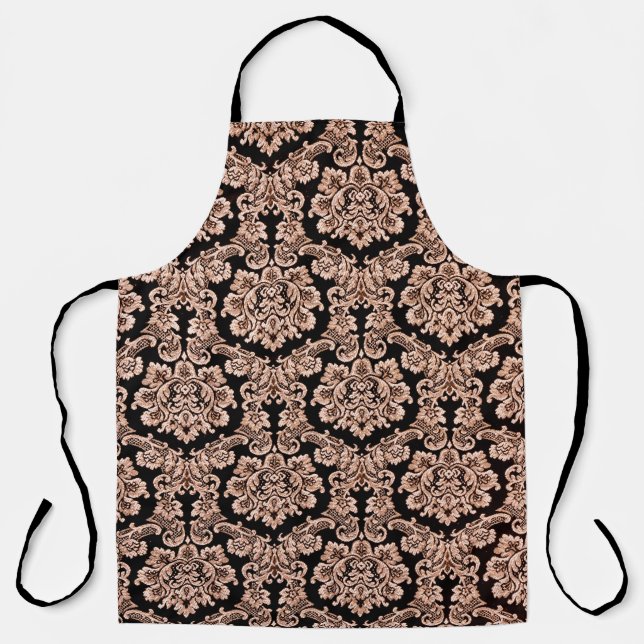 Art Deco Pattern. Seamless golden background. Mini Apron (Front)