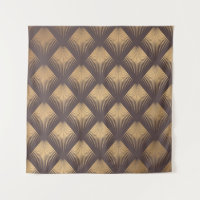 Art Deco Pattern. Seamless golden background. Mini