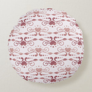 Art deco pattern. Vintage wallpaper. Japanese or c Round Cushion