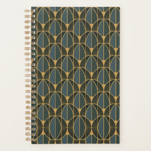 Art Deco pattern with gold geometric shapes Planne Planner