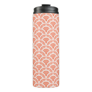 Art Deco Pattern with Scale Motifs. Thermal Tumbler