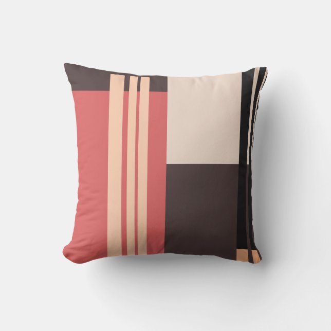 Art Deco Patterns Stripes Pillow (Front)