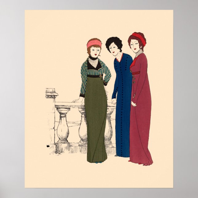 Art Deco Paul Poiret dresses by Paul Iribe Poster (Front)