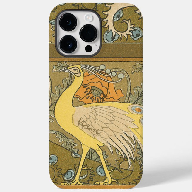 Art Deco Peacock Case-Mate iPhone Case (Back)