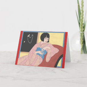 Art Deco Pearls Card