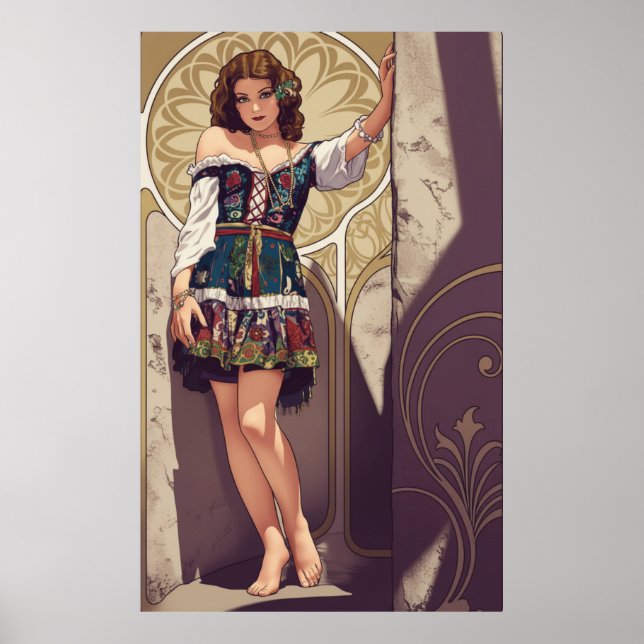 Art Deco - Peasant Girl Poster (Front)