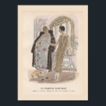 Art Deco Perfume Poster<br><div class="desc">Lovely Art Deco advertisement for perfume.  Featuring two lovely ladies dressed to the nines.  In muted tones.</div>