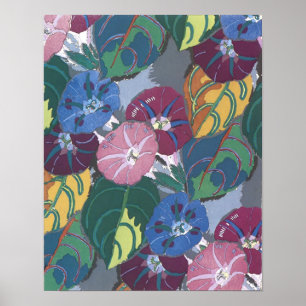 Art Deco Petunias - Print