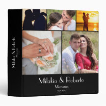 Art Deco Photo Wedding Honeymoon Black Keepsake