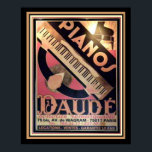 Art Deco Pianos Daude Poster 16 x 20<br><div class="desc">Vintage,  Art Deco,  Advertisement for Pianos De-16 x 20</div>