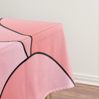 Art Deco Pink Scales Design Tablecloth