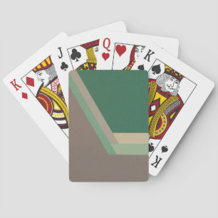 ART DECO playing cards (mint/grey)
