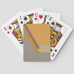 ART DECO playing cards (tangerine/grey)