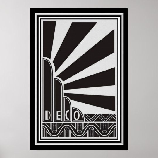 Art Deco Poster 13 x 19 Zazzle.co.uk