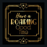 Art Deco Poster "Let's Party Like Gatsby"<br><div class="desc">Art Deco Poster "Let's Party Like Gatsby" - Great Gatsby Inspired</div>
