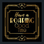 Art Deco Poster "Let's Party Like Gatsby"<br><div class="desc">Art Deco Poster "Let's Party Like Gatsby" - Great Gatsby Inspired</div>