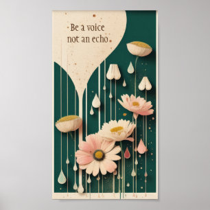 Art Deco poster with quote