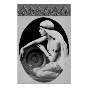 Art Deco Poster with Vintage Dancer