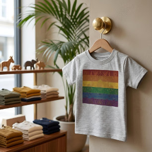 Art Deco Pride Flag Rainbow I Vintage 1920s Baby T-Shirt