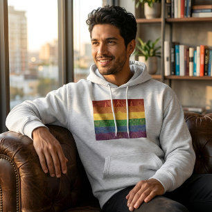 Art Deco Pride Flag   Rainbow I Vintage 1920s Hoodie